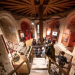 An inside photo of one of the exhibitions at the Tower of London.